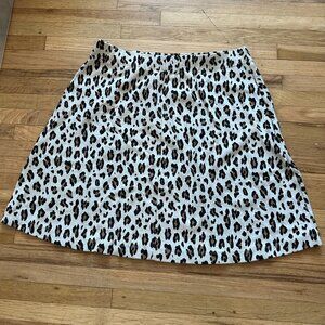 Loft Comfortable Leopard Print Casual Work Skirt - Size Medium